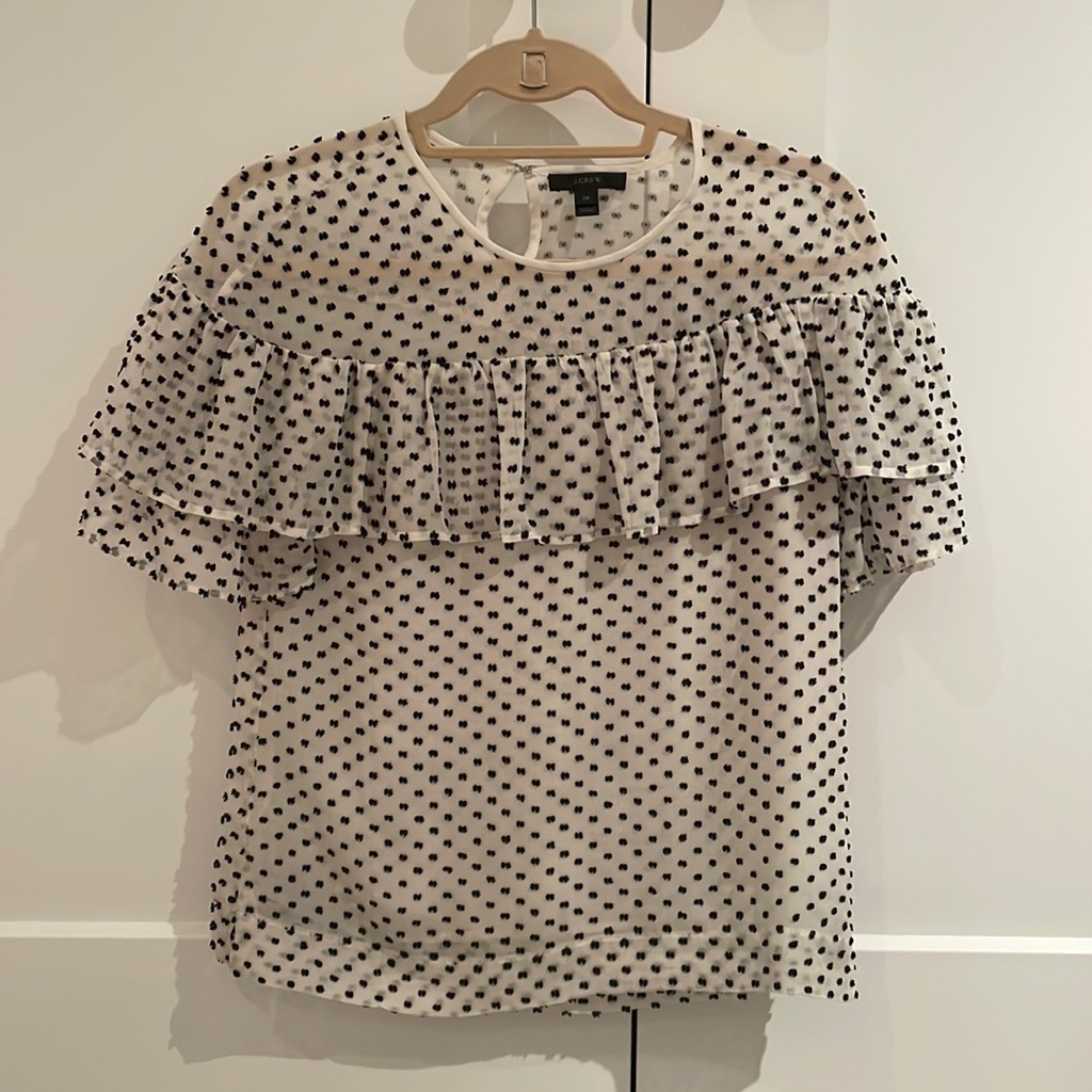 Jcrew Ruffle Blouse